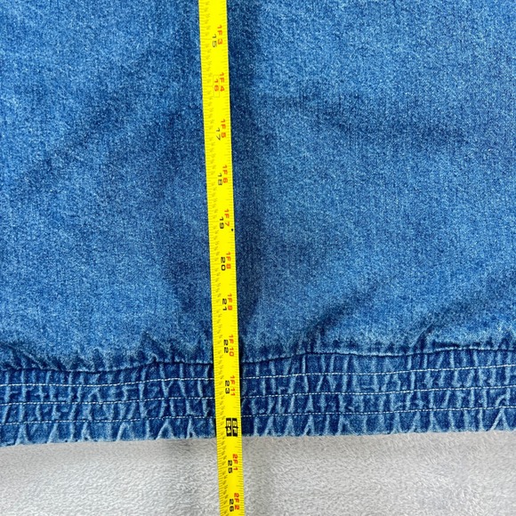 Vintage 90s Teddi Embroidered Denim Jacket PL Cottagecore Boho Blue USA Bomber - Picture 10 of 11